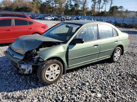 2004 Honda Civic VP with VIN 1HGES16314L015412, listed as a Copart auction lot 85552224 with 0 mi miles and Salvage Title. Bid and sale history available at carsss.com. Image 1.