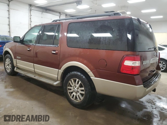 2007 Ford Expedition Max Eddie Bauer with VIN 1FMFK18597LA02554, listed as a Copart auction lot 43707735 with 198,849 mi miles and Clean Title. Bid and sale history available at DreamBid. Image 2.