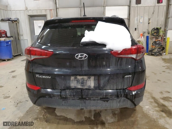 2016 Hyundai Tucson SE with VIN KM8J3CA43GU127418, listed as a Copart auction lot 45644315 with 117,677 mi miles and Salvage Title. Bid and sale history available at carsss.com. Image 6.