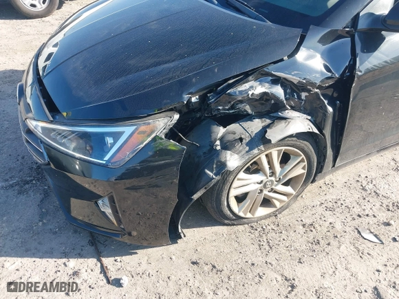 2019 Hyundai Elantra SEL with VIN 5NPD84LF1KH414055, listed as a IAAI auction lot 41705271 with 16,879 mi miles. Bid and sale history available at carsss.com. Image 6.