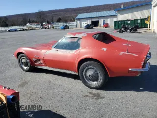 1972 Chevrolet Corvette with VIN 1Z37K2S513342, listed as a Copart auction lot 48513295 with 14,945 mi miles and Clean title. Bid and sale history available at DreamBid. Image 2.