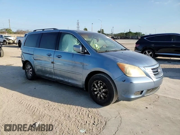 2008 Honda Odyssey EX-L with VIN 5FNRL387X8B020092, listed as a Copart auction lot 47433865 with 185,822 mi miles and Salvage Title. Bid and sale history available at carsss.com. Image 11.