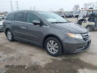 2014 Honda Odyssey EX-L with VIN 5FNRL5H62EB006346, listed as a IAAI auction lot 42061591 with 179,994 mi miles and . Bid and sale history available at DreamBid. Image 1.