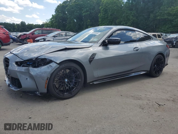 2024 BMW M4 Competition xDrive with VIN WBS43AZ08RCP54091, listed as a Copart auction lot 56533404 with 0 mi miles and Salvage Title. Bid and sale history available at carsss.com. Image 1.