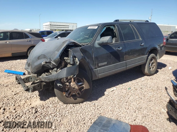 2007 Ford Expedition EL XLT with VIN 1FMFK15577LA48047, listed as a Copart auction lot 76559584 with 0 mi miles and Salvage Title. Bid and sale history available at carsss.com. Image 1.