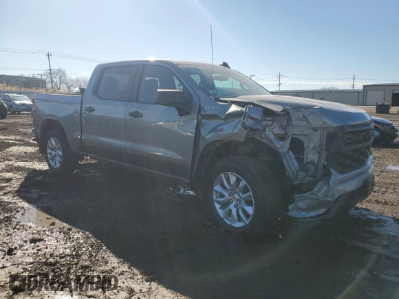 2023 Chevrolet Silverado 1500 Custom with VIN 3GCPDBEK8PG202180, listed as a Copart auction lot 46926185 with 26,043 mi miles and Salvage Title. Bid and sale history available at DreamBid. Image 4.