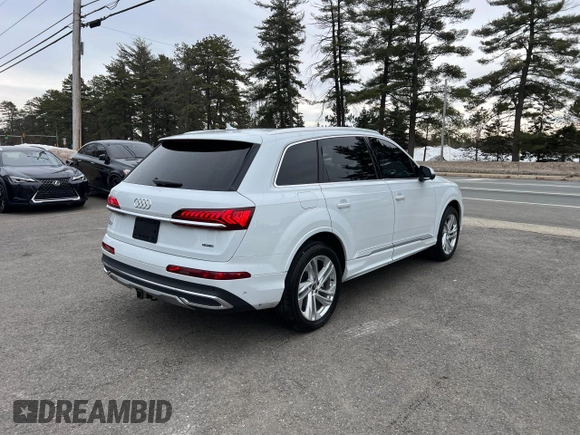2021 Audi Q7 Premium with VIN WA1AJAF78MD025412, listed as a Copart auction lot 48007545 with 86,429 mi miles and Clean Title. Bid and sale history available at carsss.com. Image 4.