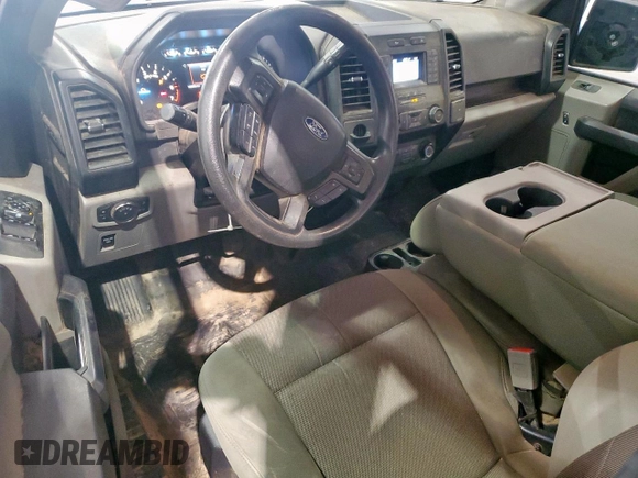 2019 Ford F-150 XL with VIN 1FTEX1CPXKKC48022, listed as a Copart auction lot 58789615 with 155,568 mi miles and Salvage title. Bid and sale history available at DreamBid. Image 8.