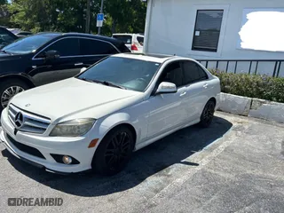2009 Mercedes-Benz C-Class 3.0L Sport with VIN WDDGF54X69R040826, listed as a Copart auction lot 50947545 with 183,185 mi miles and Clean Title. Bid and sale history available at carsss.com. Image 2.