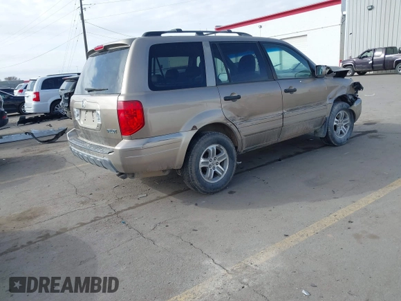 2005 Honda Pilot EX-L z VIN 2HKYF18665H523484, wystawiony jako IAAI lot #41697429 z przebiegiem 294 241 mil mil oraz . Historia ofert i sprzedaży dostępna na DreamBid. Obrazek 4.