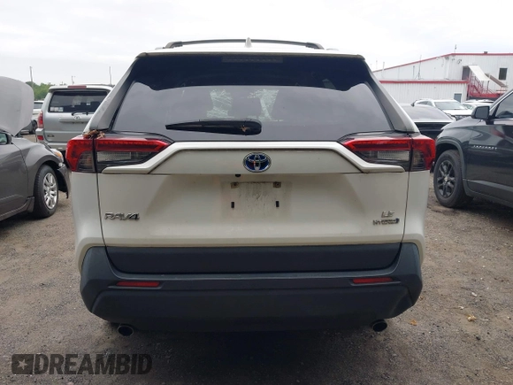 2019 Toyota RAV4 Hybrid LE with VIN JTMMWRFV9KD021285, listed as a IAAI auction lot 42757660 with 74,870 mi miles and . Bid and sale history available at DreamBid. Image 16.