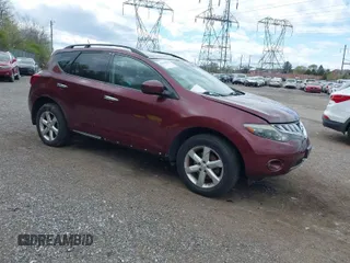 2009 Nissan Murano SL with VIN JN8AZ18W59W131772, listed as a IAAI auction lot 42062662 with 87,189 mi miles. Bid and sale history available at carsss.com. Image 1.