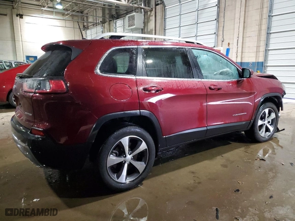 2021 Jeep Cherokee Limited with VIN 1C4PJMDX5MD211977, listed as a Copart auction lot 44218645 with 25,887 mi miles and Salvage Title. Bid and sale history available at carsss.com. Image 3.