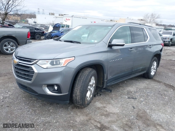 2019 Chevrolet Traverse LT Cloth with VIN 1GNEVGKW2KJ306980, listed as a IAAI auction lot 41718999 with 59,315 mi miles. Bid and sale history available at carsss.com. Image 2.