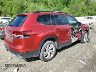 2021 Volkswagen Atlas SE z VIN 1V2KR2CA2MC505815, wystawiony jako Copart lot #54756465 z przebiegiem 51 653 mil mil oraz Szkoda całkowita • Salvage title. Historia ofert i sprzedaży dostępna na DreamBid. Obrazek 3.