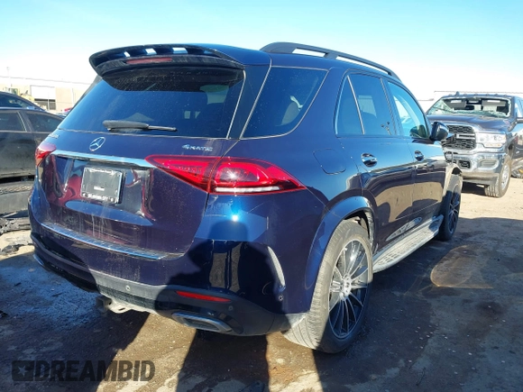 2022 Mercedes-Benz GLE 350 with VIN 4JGFB4KB2NA628214, listed as a IAAI auction lot 41719863 with 47,356 mi miles and . Bid and sale history available at DreamBid. Image 4.