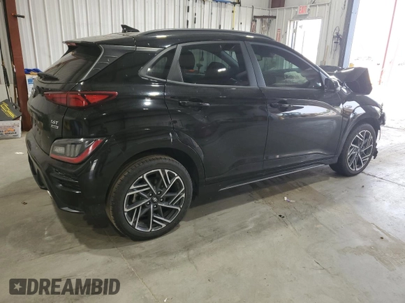 2022 Hyundai Kona N Line with VIN KM8K3CA35NU753190, listed as a Copart auction lot 62515424 with 51,110 mi miles and Salvage title. Bid and sale history available at DreamBid. Image 3.