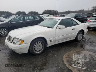 1997 Mercedes-Benz SL-Class with VIN WDBFA67F0VF142517, listed as a Copart auction lot 80819134 with 91,877 mi miles and Non Repairable. Bid and sale history available at carsss.com. Image 1.