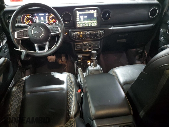 2021 Jeep Wrangler Unlimited Sahara Altitude with VIN 1C4HJXEN1MW692690, listed as a Copart auction lot 84927014 with 34,268 mi miles and Salvage title. Bid and sale history available at DreamBid. Image 8.