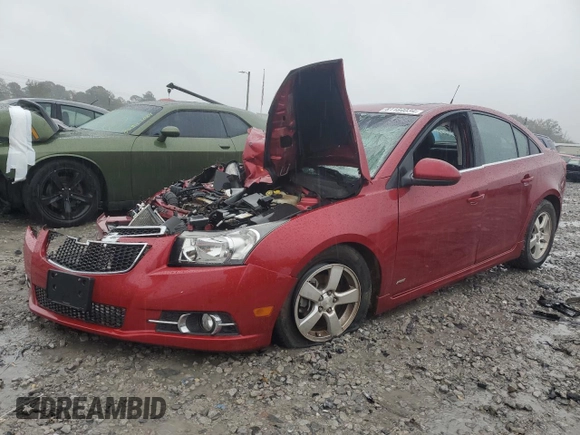 2012 Chevrolet Cruze LT w/1LT with VIN 1G1PF5SC0C7261537, listed as a Copart auction lot 81184034 with 0 mi miles and Salvage Title. Bid and sale history available at carsss.com. Image 1.