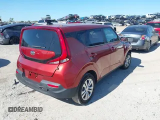 2021 Kia Soul LX with VIN KNDJ23AU6M7755006, listed as a IAAI auction lot 41817038 with 69,262 mi miles. Bid and sale history available at carsss.com. Image 4.