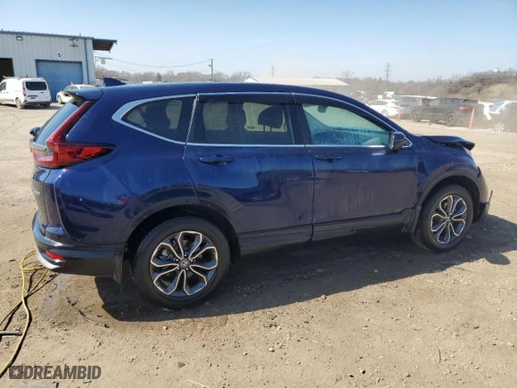 2020 Honda CR-V EX-L with VIN 5J6RW2H87LA011551, listed as a Copart auction lot 48829545 with 29,341 mi miles and Salvage Title. Bid and sale history available at carsss.com. Image 3.