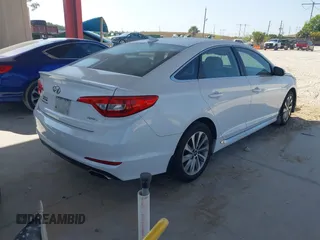 2016 Hyundai Sonata Sport with VIN 5NPE34AF1GH283142, listed as a IAAI auction lot 42226129 with 111,724 mi miles and . Bid and sale history available at DreamBid. Image 4.