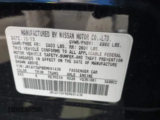 2014 Infiniti Q50 Hybrid Premium with VIN JN1AV7AP8EM691436, listed as a IAAI auction lot 42138263 with 93,253 mi miles and . Bid and sale history available at DreamBid. Image 9.