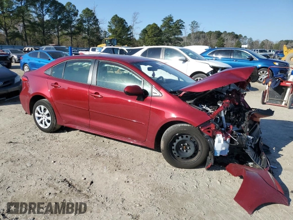 2023 Toyota Corolla Hybrid LE with VIN JTDBCMFE1PJ013094, listed as a Copart auction lot 47686665 with 27,190 mi miles and Salvage Title. Bid and sale history available at carsss.com. Image 4.
