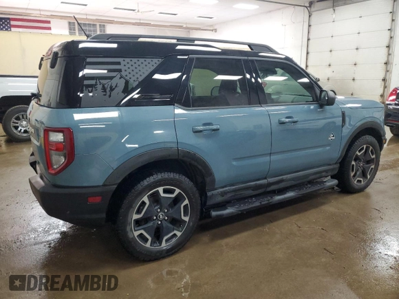 2021 Ford Bronco Sport Outer Banks with VIN 3FMCR9C69MRB27077, listed as a Copart auction lot 62323025 with 39,818 mi miles and Salvage title. Bid and sale history available at DreamBid. Image 3.