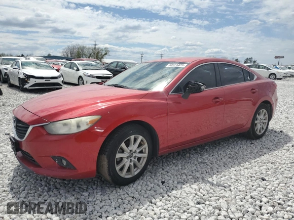 2014 Mazda 6 i Sport with VIN JM1GJ1U68E1157311, listed as a Copart auction lot 50371425 with 211,057 mi miles and Salvage Title. Bid and sale history available at DreamBid. Image 1.