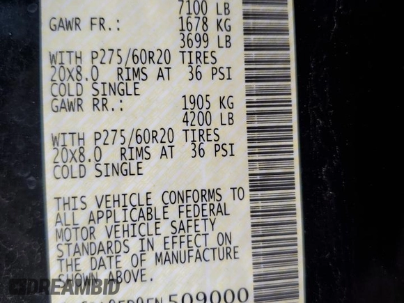 2015 Nissan Titan SV with VIN 1N6BA0ED9FN509000, listed as a Copart auction lot 81986934 with 121,338 mi miles and Salvage title. Bid and sale history available at DreamBid. Image 12.