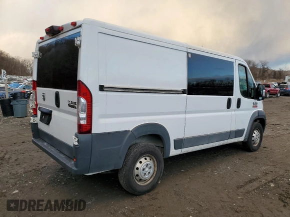 2018 Ram ProMaster Cargo with VIN 3C6TRVAG2JE146542, listed as a Copart auction lot 41484415 with 151,782 mi miles and Clean Title. Bid and sale history available at DreamBid. Image 3.