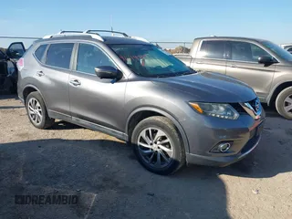 2014 Nissan Rogue S with VIN 5N1AT2MV8EC795457, listed as a IAAI auction lot 41614707 with 129,630 mi miles. Bid and sale history available at carsss.com. Image 1.