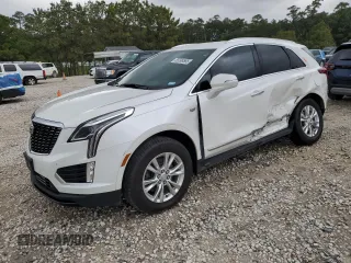 2024 Cadillac XT5 FWD Luxury with VIN 1GYKNAR4XRZ747310, listed as a Copart auction lot 55598585 with 14,371 mi miles and Salvage title. Bid and sale history available at DreamBid. Image 1.