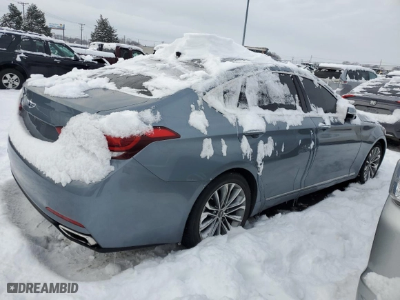 2016 Hyundai Genesis 3.8L with VIN KMHGN4JE5GU109960, listed as a Copart auction lot 87997985 with 83,149 mi miles and Salvage Title. Bid and sale history available at carsss.com. Image 3.