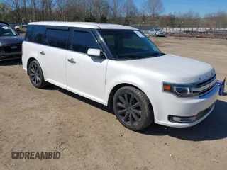 2013 Ford Flex Limited w/EcoBoost with VIN 2FMHK6DT9DBD28070, listed as a IAAI auction lot 41804017 with 156,423 mi miles. Bid and sale history available at carsss.com. Image 1.