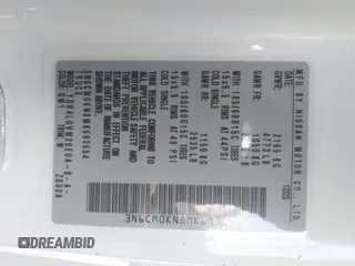 2021 Nissan NV200 SV с VIN 3N6CM0KN8MK693664, выставлен на аукционе IAAI как лот 42204821 с пробегом 41 204 миль миль и . История ставок и продаж доступна на DreamBid. Изображение 9.