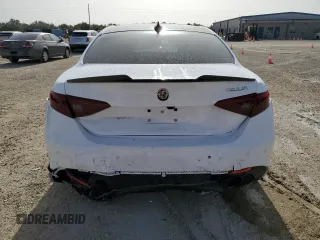 2022 Alfa Romeo Giulia Veloce with VIN ZARFAMBN4N7663809, listed as a Copart auction lot 64986113 with 11,244 mi miles and Salvage Title. Bid and sale history available at carsss.com. Image 6.