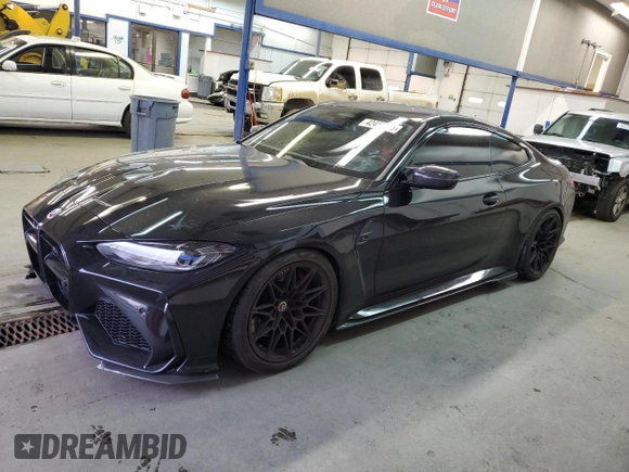2023 BMW M4 Competition xDrive z VIN WBS43AZ09PCM46747, wystawiony jako Copart lot #42452635 z przebiegiem 20 039 mil mil oraz Szkoda całkowita • Salvage title. Historia ofert i sprzedaży dostępna na DreamBid. Obrazek 1.