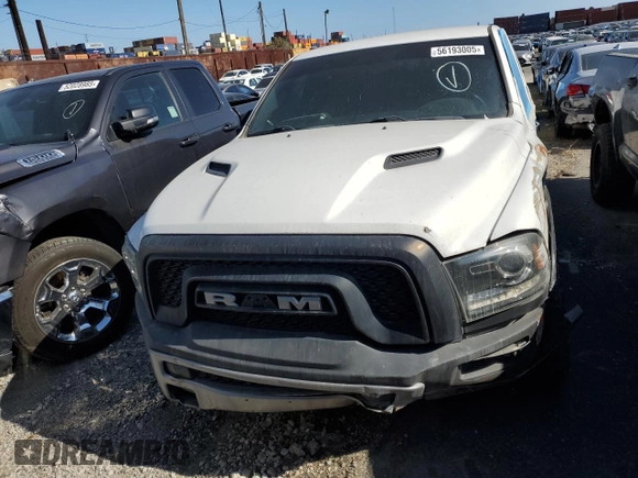 2018 Ram 1500 Rebel with VIN 1C6RR7YT7JS235965, listed as a Copart auction lot 56193005 with 61,485 mi miles and Salvage title. Bid and sale history available at DreamBid. Image 5.