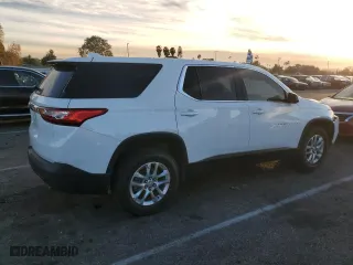 2021 Chevrolet Traverse LS with VIN 1GNERFKWXMJ116023, listed as a Copart auction lot 89206575 with 64,344 mi miles and Salvage Title. Bid and sale history available at carsss.com. Image 3.