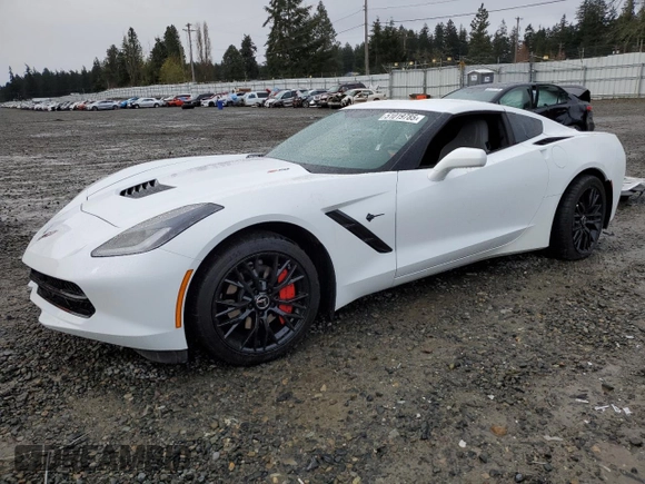 2014 Chevrolet Corvette 1LT with VIN 1G1YA2D70E5133217, listed as a Copart auction lot 51019785 with 16,192 mi miles and Salvage Title. Bid and sale history available at carsss.com. Image 1.