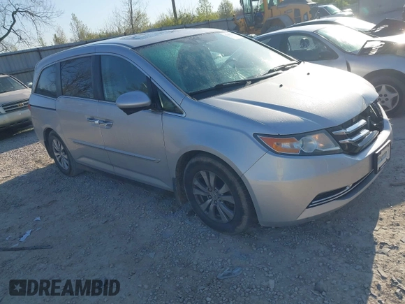 2015 Honda Odyssey EX-L with VIN 5FNRL5H62FB064541, listed as a IAAI auction lot 42048705 with 176,620 mi miles and . Bid and sale history available at DreamBid. Image 1.