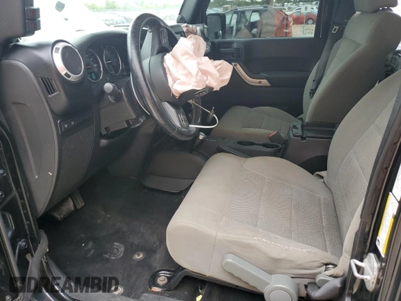 2014 Jeep Wrangler Unlimited Rubicon X with VIN 1C4HJWFG0EL142071, listed as a Copart auction lot 56187575 with 110,597 mi miles and Salvage title. Bid and sale history available at DreamBid. Image 7.