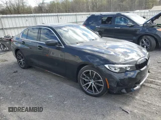 2019 BMW 3 Series 330i xDrive with VIN WBA5R7C56KAJ86097, listed as a Copart auction lot 53537325 with 76,636 mi miles and Salvage Title. Bid and sale history available at carsss.com. Image 4.
