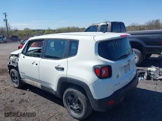2019 Jeep Renegade Sport with VIN ZACNJBAB9KPK50894, listed as a IAAI auction lot 41953413 with 95,821 mi miles. Bid and sale history available at carsss.com. Image 3.