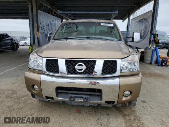 2004 Nissan Titan LE with VIN 1N6AA07A54N554415, listed as a Copart auction lot 54571635 with 196,664 mi miles and Clean Title. Bid and sale history available at DreamBid. Image 5.