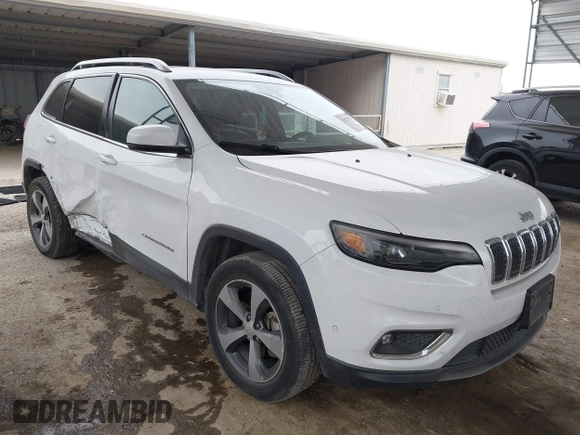 2019 Jeep Cherokee Limited with VIN 1C4PJMDX1KD197833, listed as a IAAI auction lot 42027945 with 153,053 mi miles and . Bid and sale history available at DreamBid. Image 1.