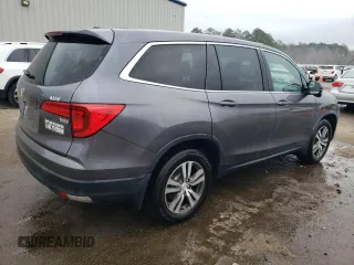2017 Honda Pilot EX-L with VIN 5FNYF5H54HB038018, listed as a Copart auction lot 44625945 with 49,436 mi miles and Salvage Title. Bid and sale history available at carsss.com. Image 3.